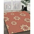 thumbnail image 3 of Ahgly Company Machine Washable Indoor Square Transitional Grapefruit Red Area Rugs, 5' Square, 3 of 7
