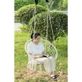 thumbnail image 2 of Round Hanging Hammock Cotton Rope Macrame Swing Chair for Indoor and Outdoor, 2 of 5