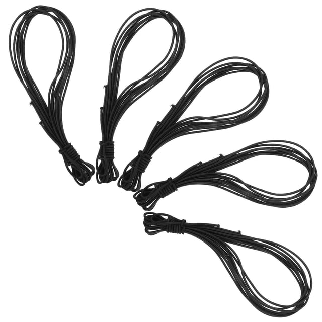 HOOWIFFY 5Pcs Trampoline Net Rope Black Fine Workmanship Lightweight Practical for Fast Replacement