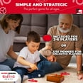 thumbnail image 3 of SWOOC Games - Coin Drop™️| Simple + Strategic Dice Games For Families with Coins Included For 2-6 Players | Works w/ Pennies Too | Get Rid Of Coins To Win | Board Games For Kids | Penny Game Wood Box, 3 of 6