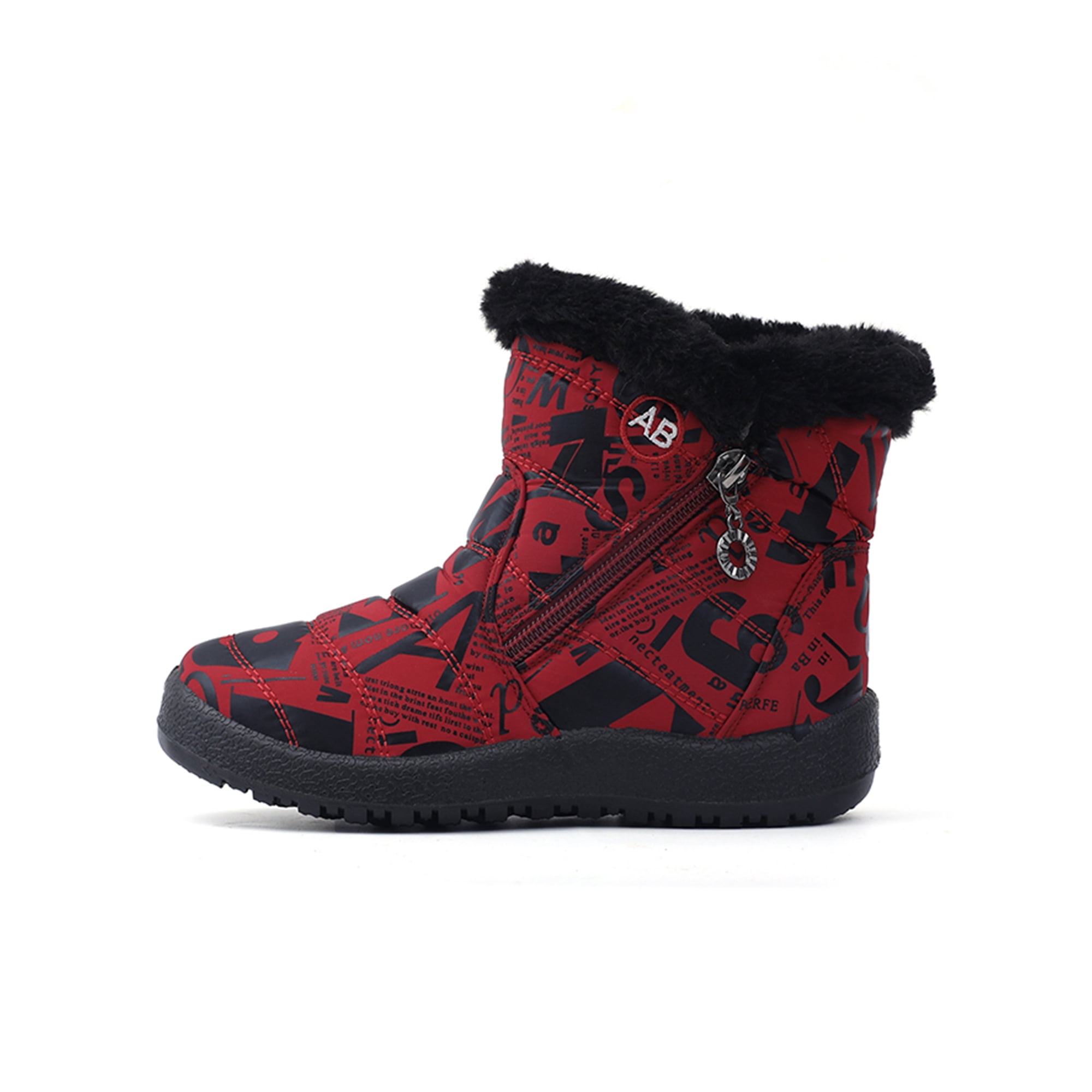 Girls snow boots with fur sale
