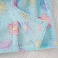 thumbnail image 4 of Mikilon Girls Robes, Plush Soft Coral Fleece Animal Print Hooded Bathrobe for 1-7 Years Kids, 4 of 8
