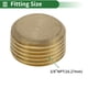 thumbnail image 2 of Accesorios de tubería de latón Unique Bargains 3/8"NPT tapón hexagonal 4 Pcs, 2 of 7