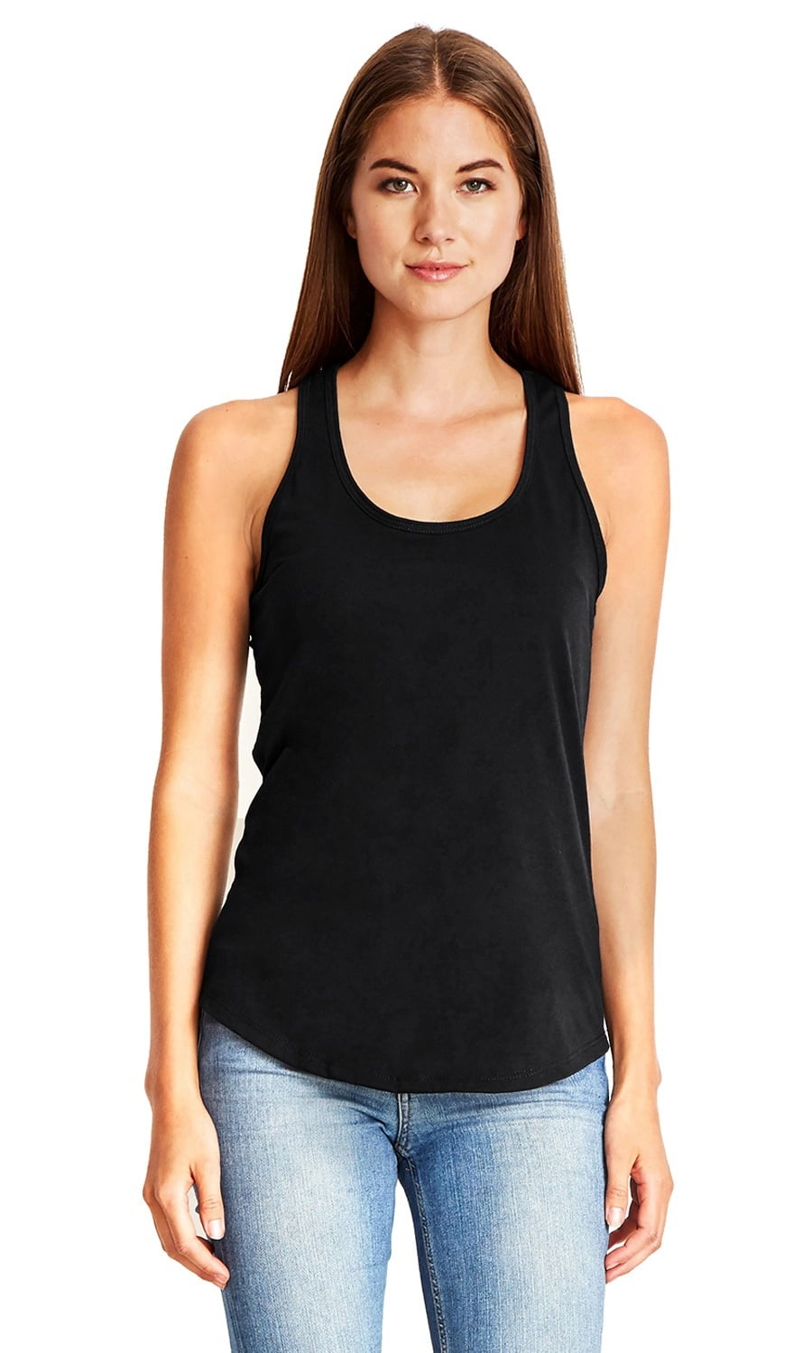 Next Level Apparel The Next Level Ladies Gathered Racerback Tank Top