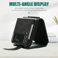thumbnail image 5 of Jiahe Cover for Samsung Galaxy Z Flip 4, Mulit-Function Wallet Case,Flip Leather Zipper Card Holder Stand with Adjustable Shoulder Strap Full Body Protection Case Cover, black, 5 of 6