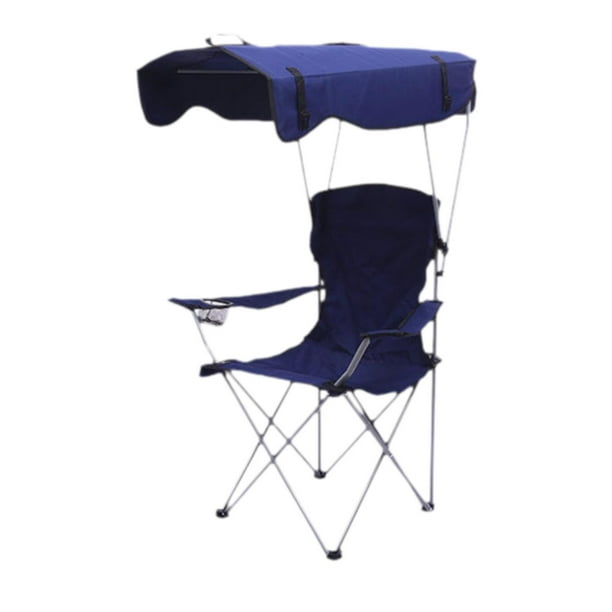 Silla plegable con toldo Shamjiam Silla de playa portátil ligera y estable