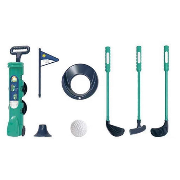 1 Set Kids Golf Toys Game Play Set With Golf Club 4 Balls Flag Practice Holes Putter Parent-child Interaction Indoor Outdoor Golf Sports Toy Boys Girl