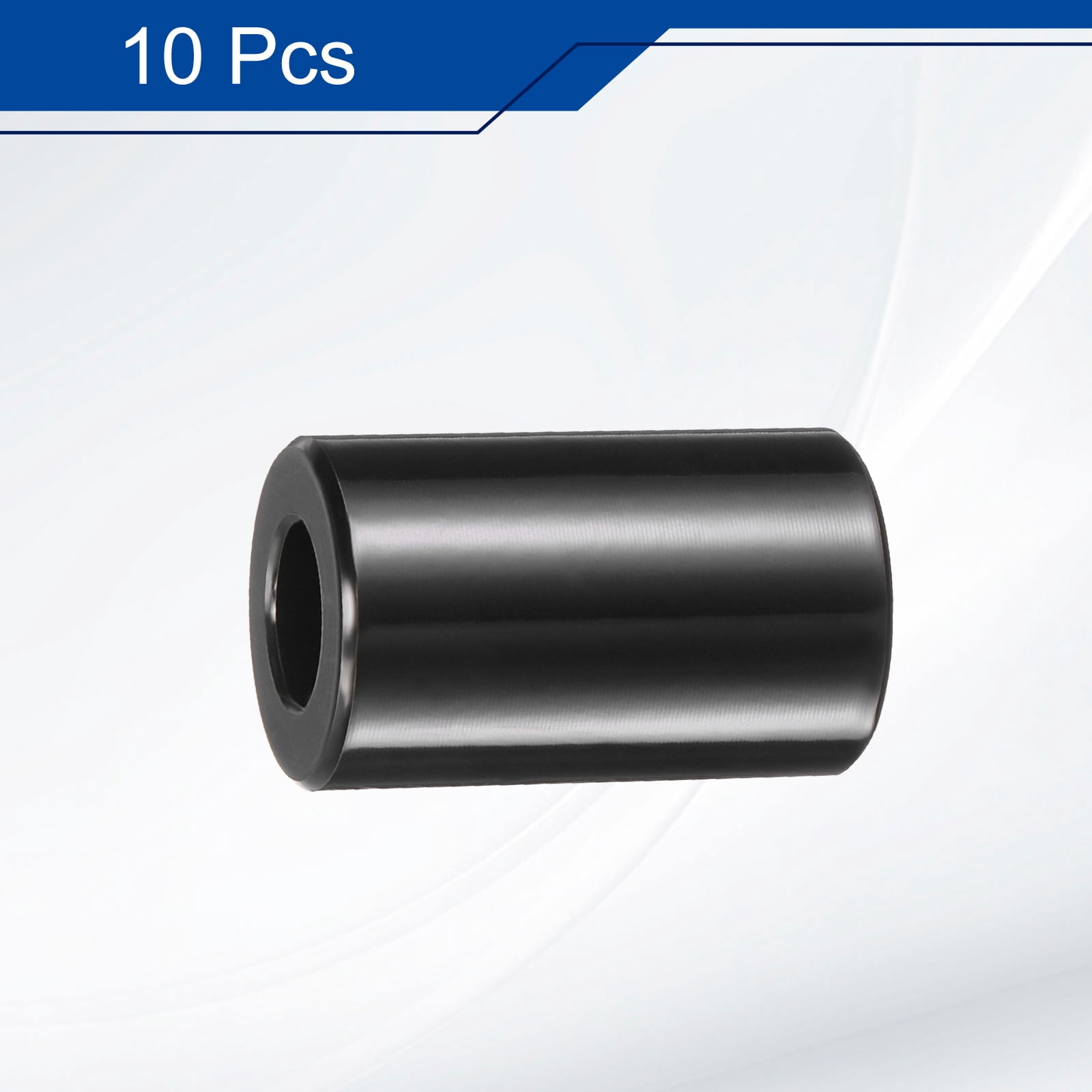 10 Pack Stainless Steel Spacer 5/16" Bore x 5/8" OD x 1" Length Screw Bushing Plain Finish Round Metal Spacers for 5/16" Screws Bolts and Rods