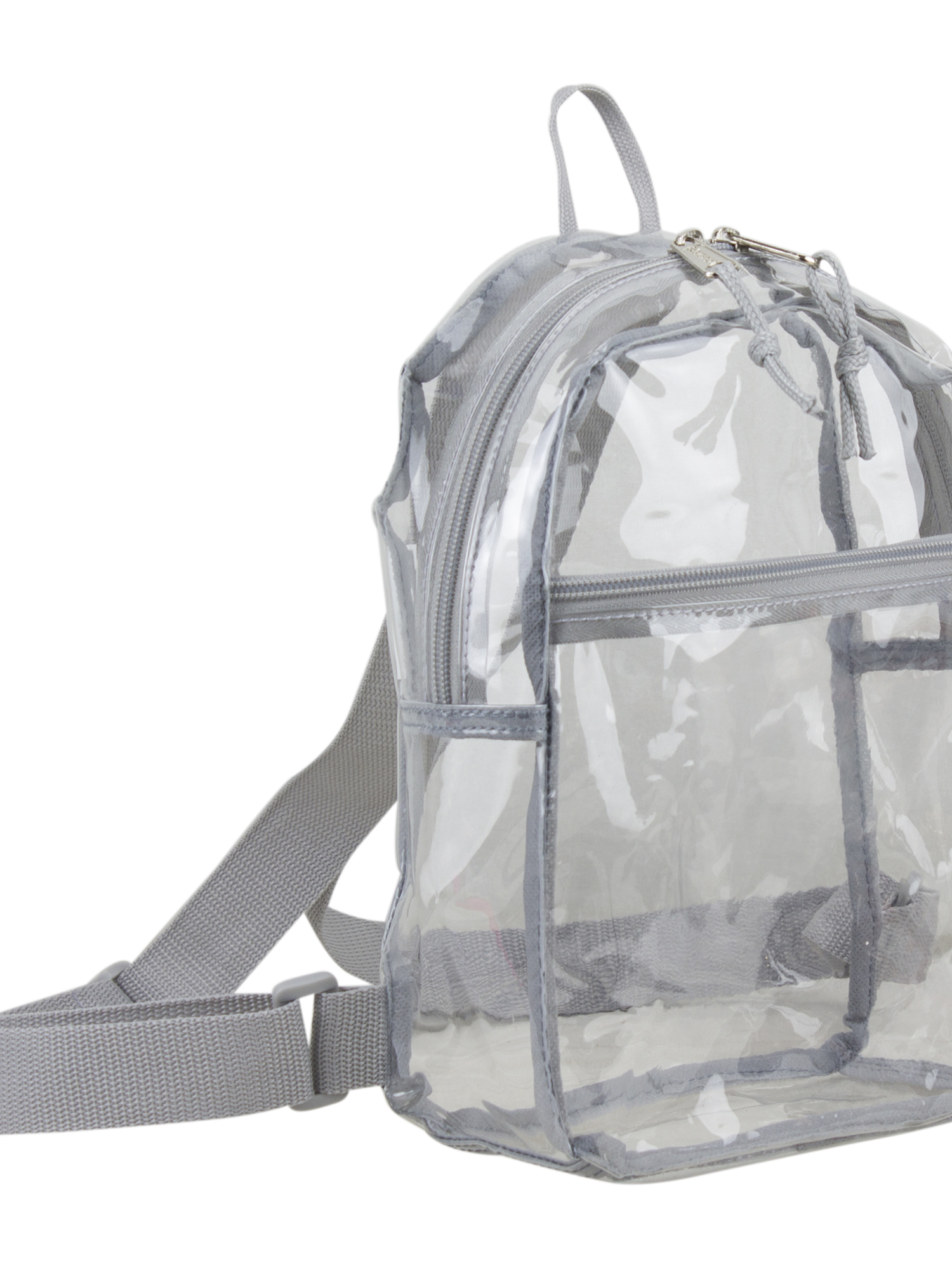 Eastsport Unisex Clear Mini Backpack, Soft Silver