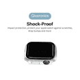 thumbnail image 4 of Qixxronics for Apple Watch Series 8 (45mm) Screen Protector Case, Clear, Full Cover Protection, 4 of 5