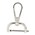 thumbnail image 1 of Cierres giratorios de langosta, cierres para bolsos, accesorios de cuero PU, cierres para llaveros, ganchos giratorios, clips de gatillo para correas , Plata de 25 mm 25mm Plata, 1 of 8