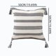 thumbnail image 3 of Funda de almohada tejida a rayas con borlas, funda de cojín decorativa | Ideal para sofá, cama, silla de oficina, dormitorio y sala de estar | Cojín decorativo para muebles, 3 of 6