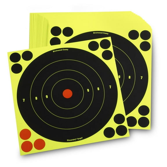 Birchwood Casey Shoot-N-C 8" Reactive Paper Targets, 50 Pack