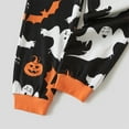 thumbnail image 5 of PatPat Halloween Pajamas Letter Pumpkin Ghost Print Family Matching Pajamas Sets, 5 of 6