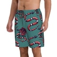 thumbnail image 2 of Naloa Snake And Rose Men's Beach Shorts, Surfing shorts, Swim trunks, Quick Dry Swim Trunks for Surfing Beach Fun - X-Large, 2 of 9