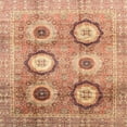 thumbnail image 1 of Ahgly Company Tapis d'Intérieur Carrés Abstraits Rouges Abstraits pour Aire, 3 Pieds Carré, 1 of 6
