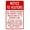 Warning Sign 2, variant on Notice To Visitors All Persons Entering This Property Should Proceed Warning Sign - 8"x12", Private Property Metal Decor for Business, Home Walls, Caution Zones