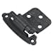 thumbnail image 3 of Hickory Hardware P243-BI Black Iron Surface Self-Closing 0.37 In. Offset Hinge 2-Pack, 3 of 4