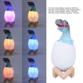 thumbnail image 2 of Touch Pat Sensor Night Light Dinosaur Egg Shape Bedside Lamp Lighting Toy USB Charging, 2 of 18
