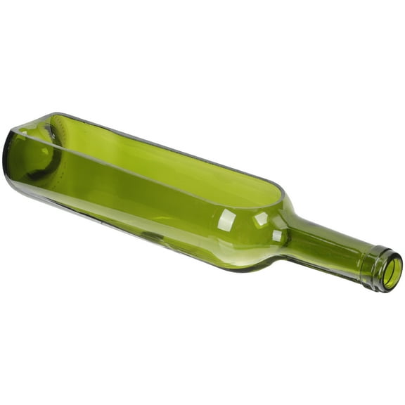 ifundom Green Glass Serving Bowl for Men Bar Use, Modern Design Chilled Tableware, 1 Pack