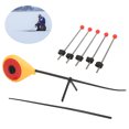 thumbnail image 4 of Yellow Mini Ice Fishing Rod, Wear Resistant Winter Outdoor Ice Fishing Rod Durable Fishing Tool  For Rivers S, 4 of 8