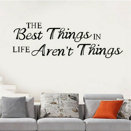 AkoaDa 1Pc The Best Things English PVC Waterproof Wall Stickers DIY Home (Best Thing To Catch Catfish)