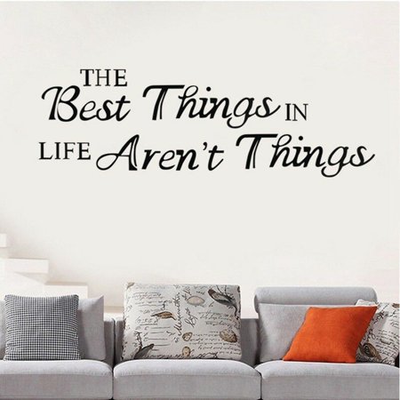 AkoaDa 1Pc The Best Things English PVC Waterproof Wall Stickers DIY Home (Best Thing For Water Retention)