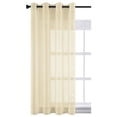 thumbnail image 1 of Cortina Traslúcida MELOCOTTON HOGAR Filtro de Luz solar beige 145 cm x 215 cm con Aros Metálicos, 1 of 5
