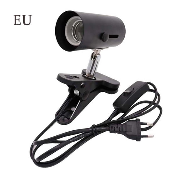 300W Reptile Breeding UV Lamp Holder Lighting Tortoises Reptile Lamp Heating Lamp Ceramic Light Clip Lamp EU
