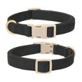 thumbnail image 2 of Minzimin 1Pack Soft Cotton Dog Collar Adjustable Corduroy Dog Collars for Small Medium Large Female Dogs(Pink,Small), 2 of 9