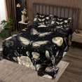 thumbnail image 2 of Erosebridal Chic Butterfly Coverlet Set King, Vintage Rose Flower Bedding Set, 3pcs, 2 of 5