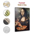 thumbnail image 2 of Funny Mona Lisa Eating Pizza Picture Print Wall Art Poster Painting Canvas Posters Artworks Gift Room Aesthetic 16x24inch(40x60cm), 2 of 6