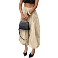 thumbnail image 2 of Womens Elastic High Waist Wide Leg Barrel Pants Flowy Baggy Balloon Trousers Summer Beach Pants Vacation Outfits, 2 of 9