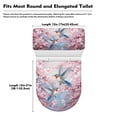 thumbnail image 5 of SEANATIVE Hummingbird Toilet Lid Cover and Toilet Tank Covers Cherry Blossom Toilet Seat Lid Cover Set of 2 Easy to Install Tank Protector Cover Fits Most Toilet Tanks & Lids, 5 of 7