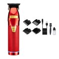 thumbnail image 1 of Sonducket Cortadora de pelo eléctrica, afeitadora con indicador recargable por USB, portátil, de bolsillo de viaje, para el hogar, cabeza de peluquero, Ciclismo Rojo Sonducket OD027916-04B, 1 of 6
