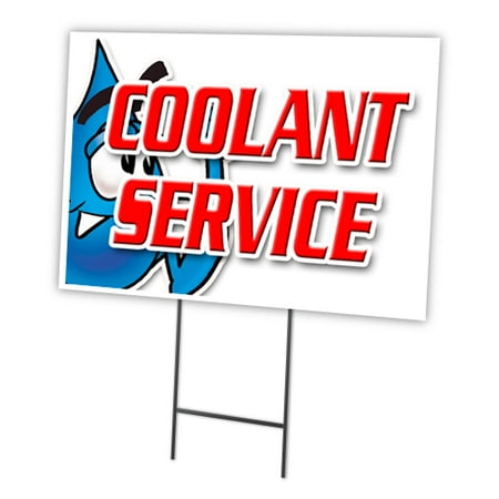 Reno Paint Mart >> COOLANT SERVICE 18"x24" Yard Sign & Stake outdoor plastic coroplast window Reno Paint Mart >> COOLANT SERVICE 18"x24" Yard Sign & Stake outdoor plastic coroplast window