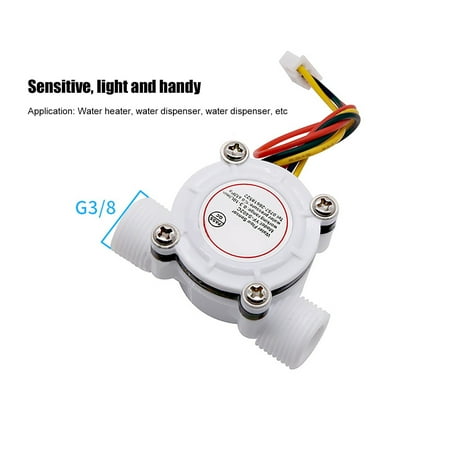 

G3/8 Water Flows Sensor Food-Grade Switch Hall Effect Fluid Meter 0.3-10L/min