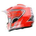 thumbnail image 6 of Wow! Youth Motocross Helmet HJOY BMX MX ATV Dirt Bike Helmet Spider Web Red, Goggles, Martian Spider Red Glove Youth Bundle, 6 of 8