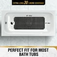 thumbnail image 3 of HITSLAM Extra Long Bathtub Mat-40x16 Non Slip Shower Mat with Drain Holes and Suction Cups,Machine Washable Bath Mat,Clear Black, 3 of 8