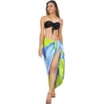 thumbnail image 2 of HAPPY BAY Women's Summer Beachwear Sarong Bikini Wraps Swim Cover up Skirt Wrap Bathing suit Swimwear Swimsuit Beach Coverups for Women One Size Sky, Tie Dye, 2 of 5