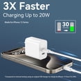 thumbnail image 3 of Cargador USB C Aworld de 20 W para iPhone 15 Pro Max con cable, 3 of 7