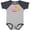 Baseball Heather and Navy, variant on Inktastic Fiesta Pink Sombrero Girls Baby Bodysuit