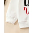 thumbnail image 6 of Infant Baby Boys Valentine's Day Outfits Letter Print Long Sleeve Sweatshirt and Elastic Pants Casual Fall 2 Piece Clothes, 6 of 9