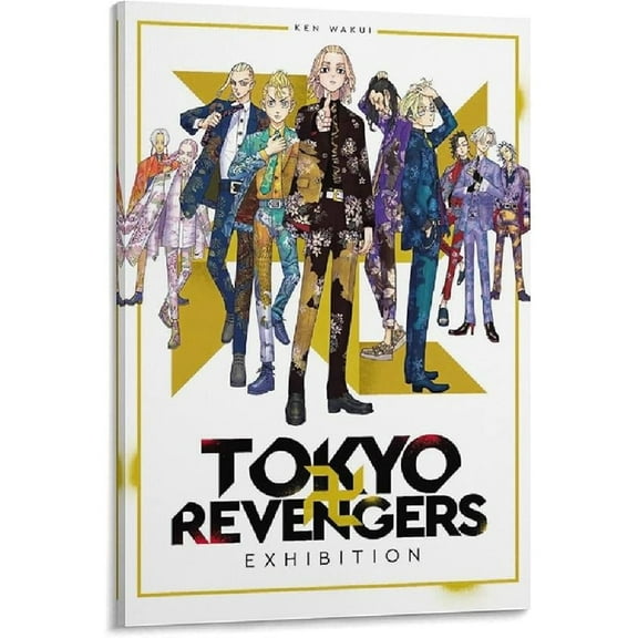 GUNKY Tokyo Revengers Anime Poster Cool Posters Wall Art Picture Painting Poster Canvas Print Posters Artworks Bedroom Living Room Decor 08x12inch(20x30cm)