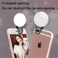 thumbnail image 4 of Selfie Clip on Ring Light, Mini Rechargeable Adjustable Brightness Light, USB Flash Lighting for iPhone/Android Cell Phone Photography,Video, Vlogging, 4 of 8