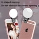thumbnail image 4 of Anillo de luz con clip para selfie, mini luz de brillo ajustable recargable, iluminación de flash USB para fotografía de teléfono celular iPhone/Android, vídeo, vlogging, 4 of 8