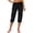 04# Black, variant on Cargo Capris for Women Stretch Lightweight Casual Solid Cargo Hiking Pant Rolled Trousers Outdoor Clothes with Pockets,Light Blue S