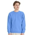 thumbnail image 2 of Hanes- Crewneck Sweatshirt for Unisex | Pullover Fleece Ecosmart Durable Sweater in Carolina Blue and Army Brown, 7.8oz, 50/50 Cotton/Polyester, 2 Pack, Size 2XL, 2 of 5