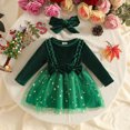 thumbnail image 5 of TGPMGRZ Toddler Christmas Dresses Girls Tutu Skirt with Bow Headband Xmas Holiday Outfits, 5 of 8