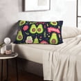 thumbnail image 6 of Rateoe Avocado Love Pattern Pillow Covers with Invisible Zipper(Pillows are not Included) Standard Pillowcases-16"x24", 6 of 6